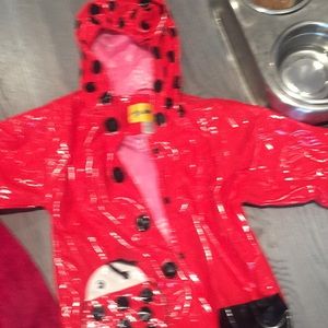 Kidorable ladybug rain jacket